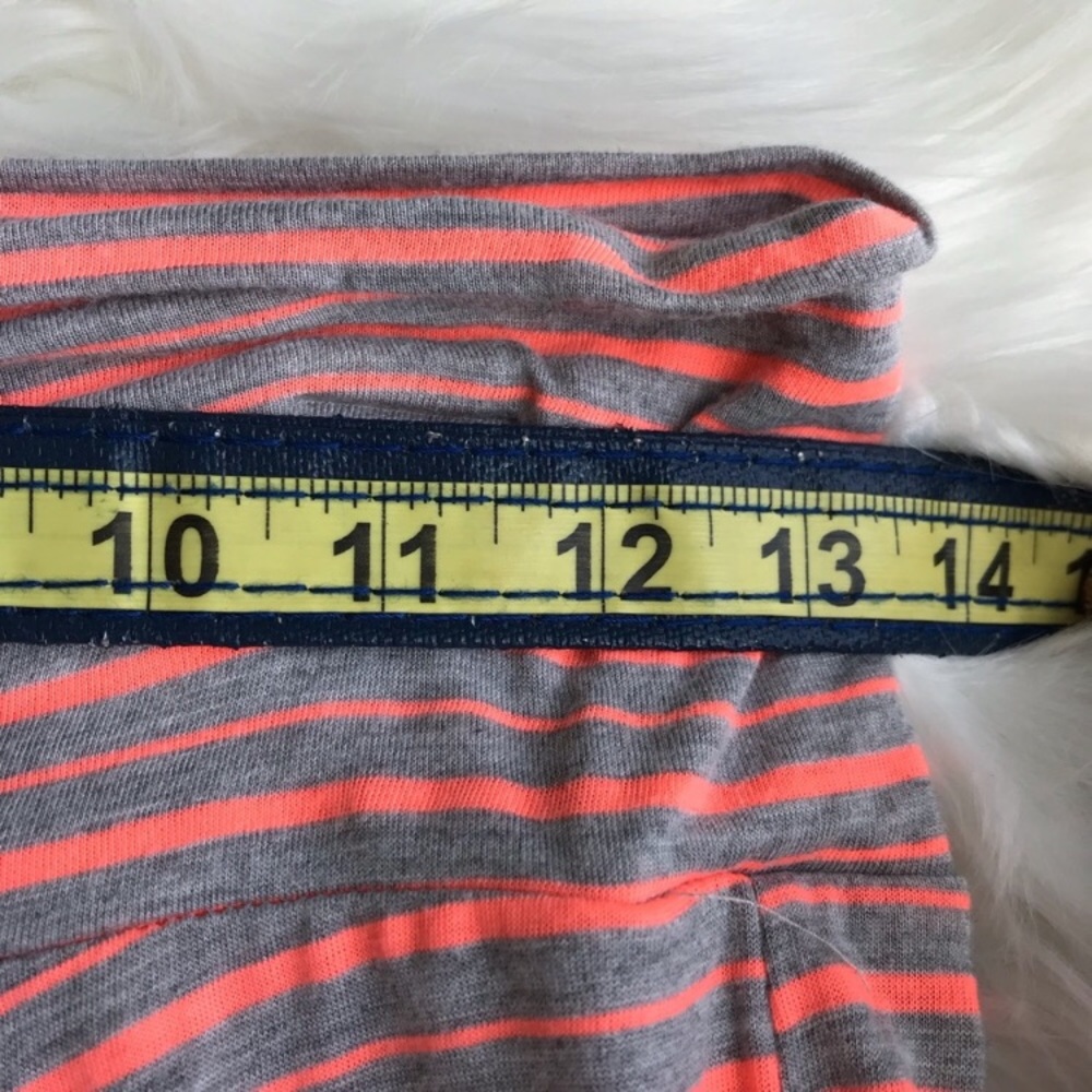 Striped Strapless Maxi Skirt - Blue & Coral - Picture 5 of 7